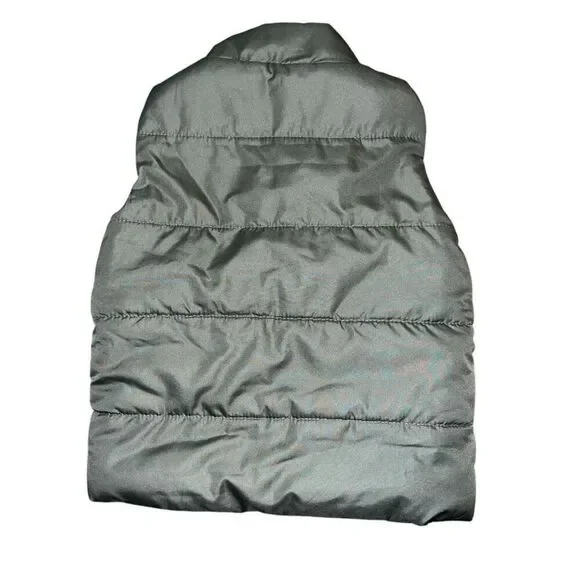 LUCKY BRAND Kids Green Zip up Puffer Vest Size 18M - Picture 2 of 7